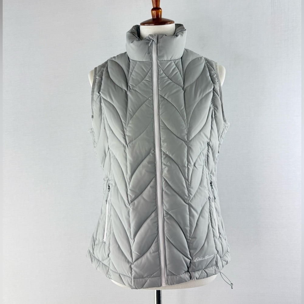 Eddie Bauer New EB 700 Steel Gray Quilted Goose Down Vest